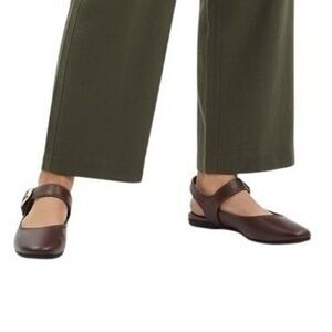 Seychelles Marion Brown Mary Jane Flats Buckle Strap Memory Foam Womens 8M